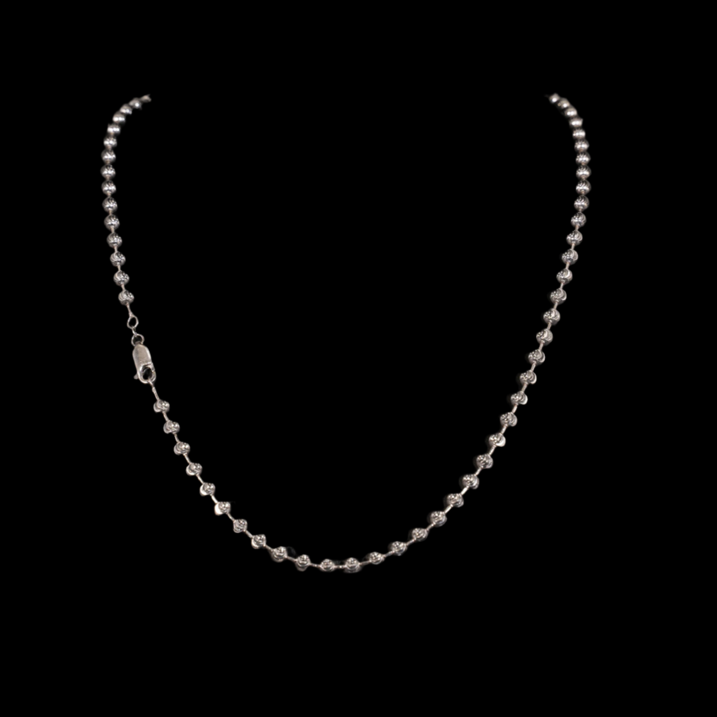 14k White Gold 4.8mm Rope Chain