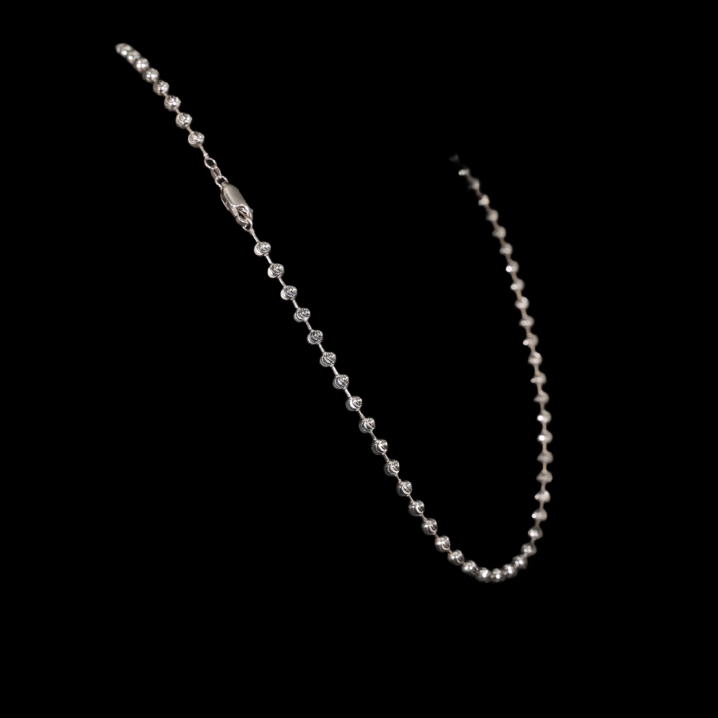14k White Gold 4.8mm Rope Chain
