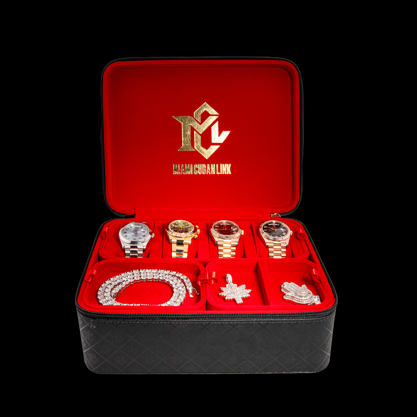 Miami Cuban Link Voyage Travel Jewelry Case