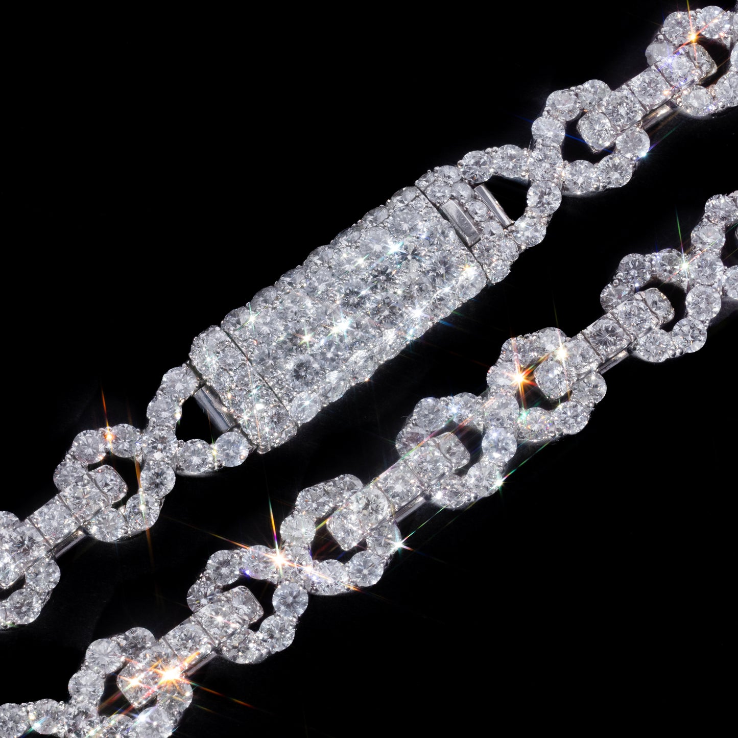14k White Gold Infinity Chain