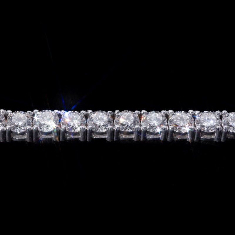 14k White Diamond Tennis Bracelet
