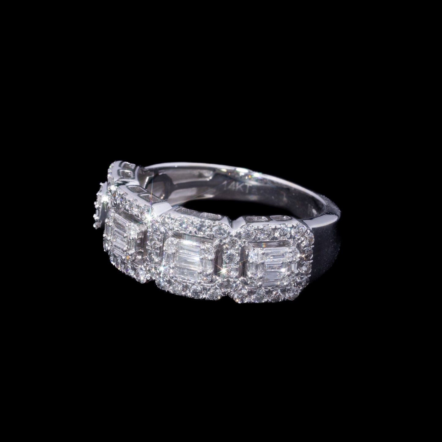 14k White Gold Diamond Eternity Ring