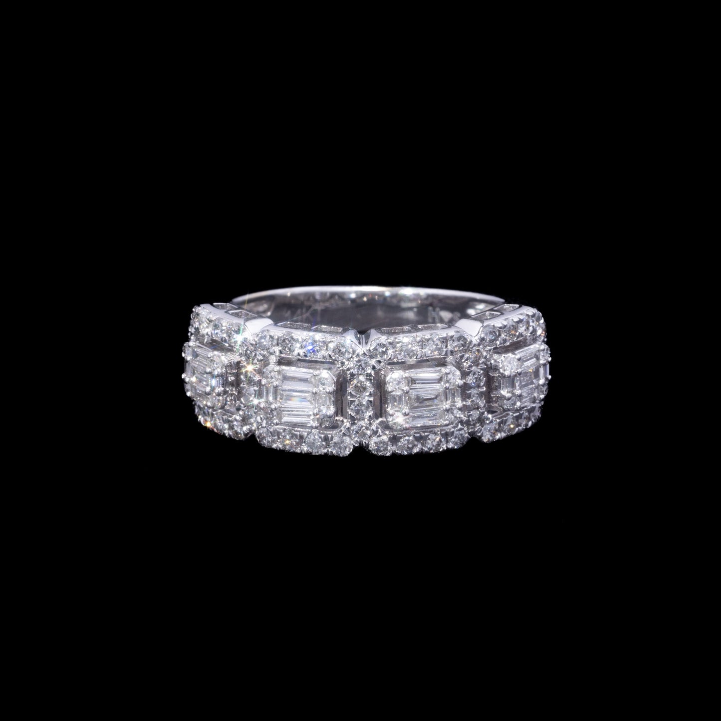 14k White Gold Diamond Eternity Ring