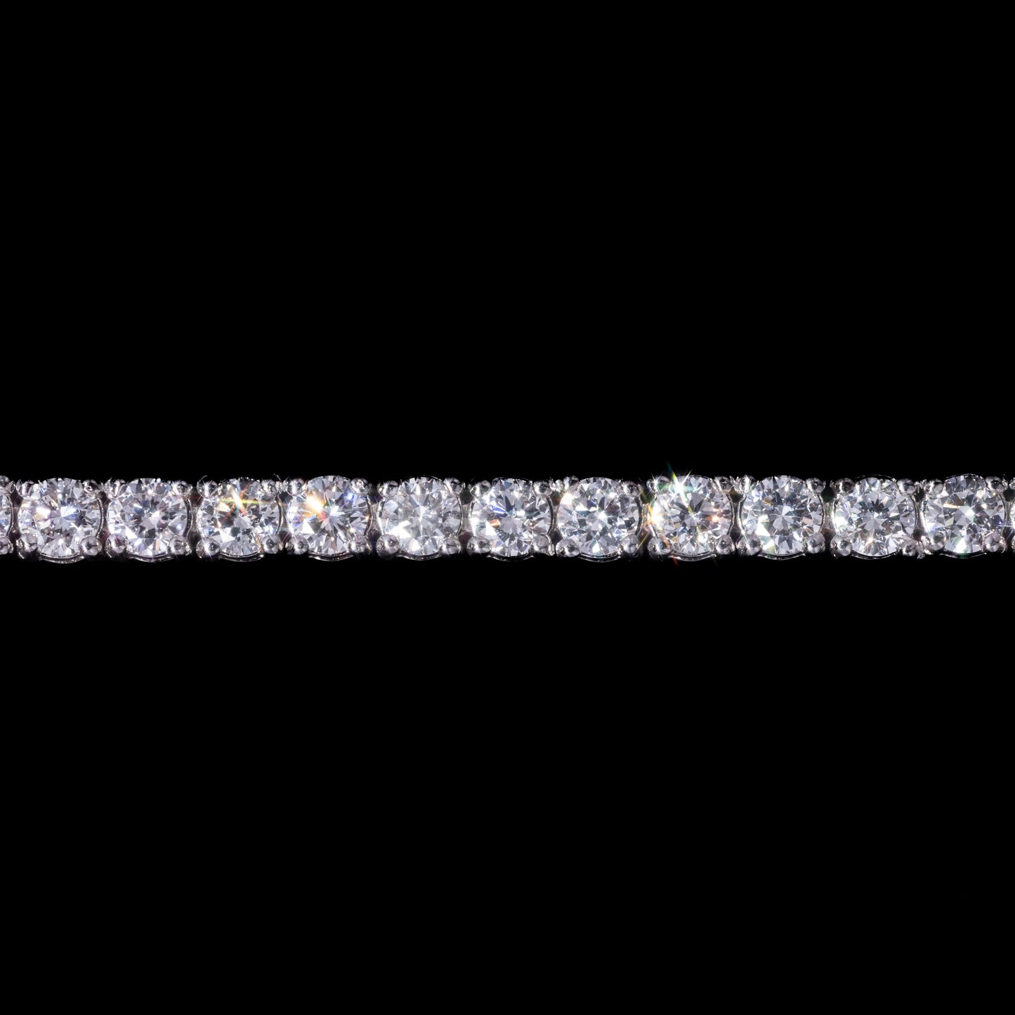 14k White Diamond Tennis Bracelet