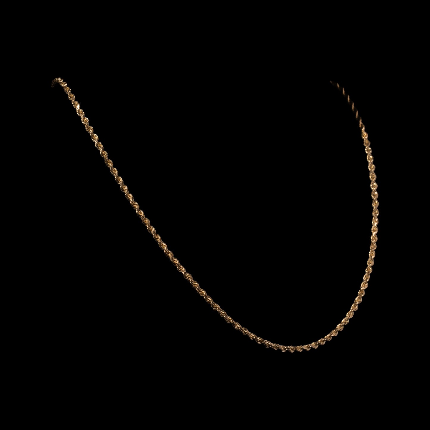 10k Yellow Gold 3mm Rope Chain