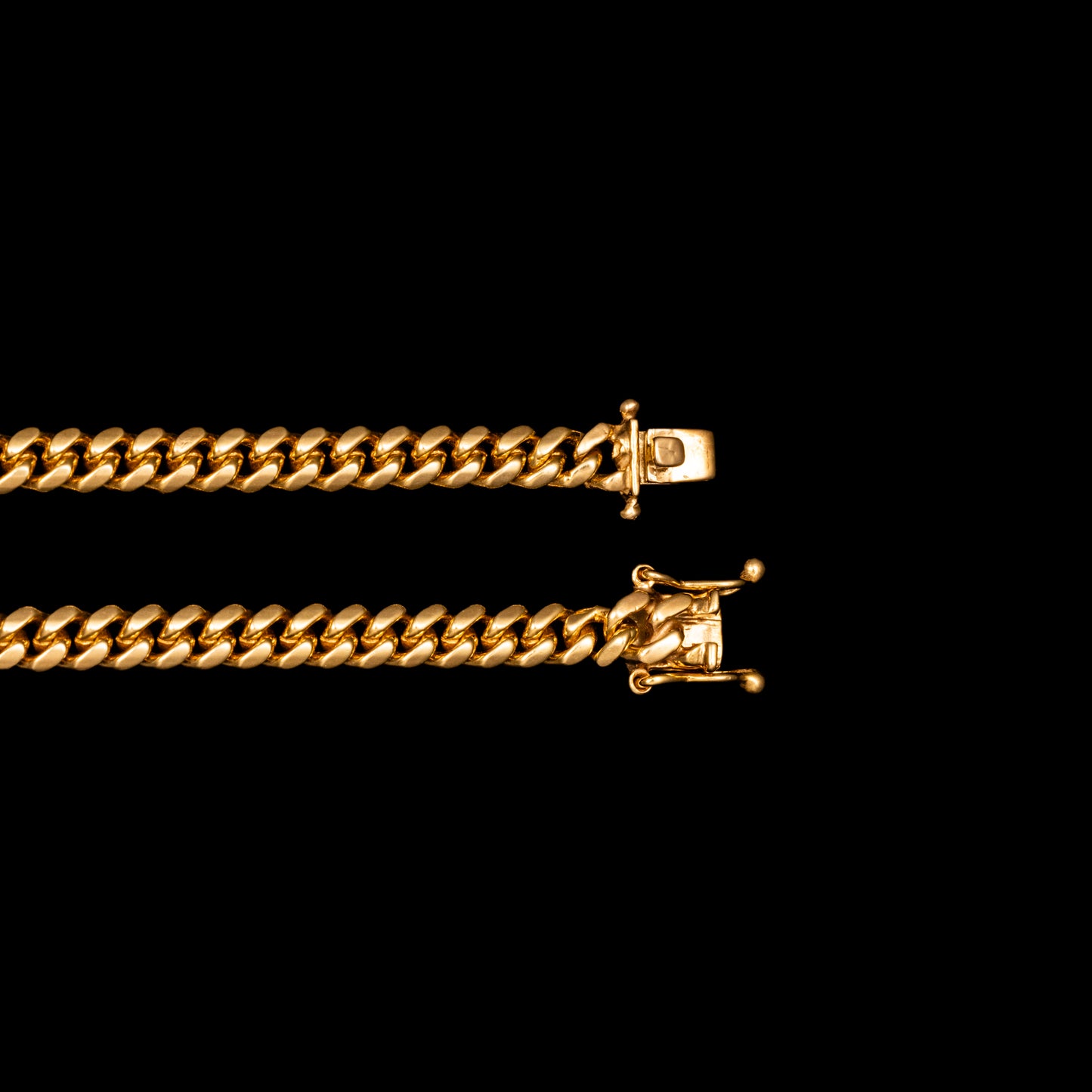 18K Miami Cuban Link Gold Chains