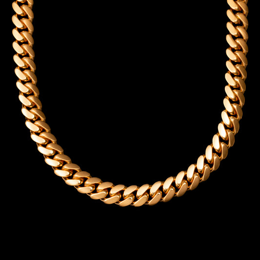 10K Miami Cuban Link Gold Chains --