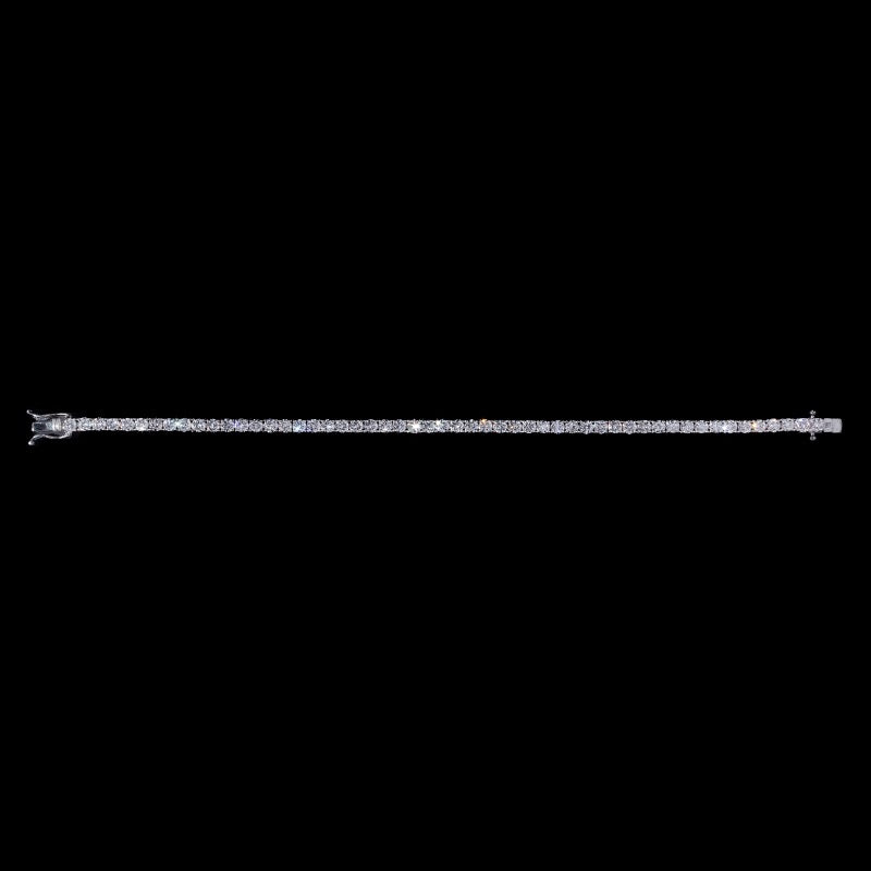 14k White Diamond Tennis Bracelet