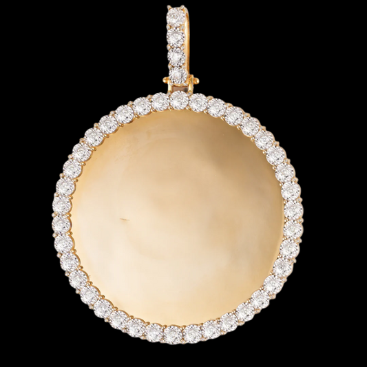 Custom Picture Pendant With Diamonds