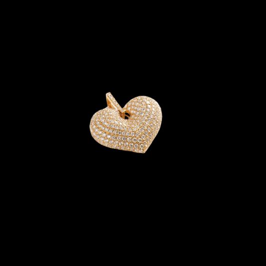 14kt Diamond Heart Pendant