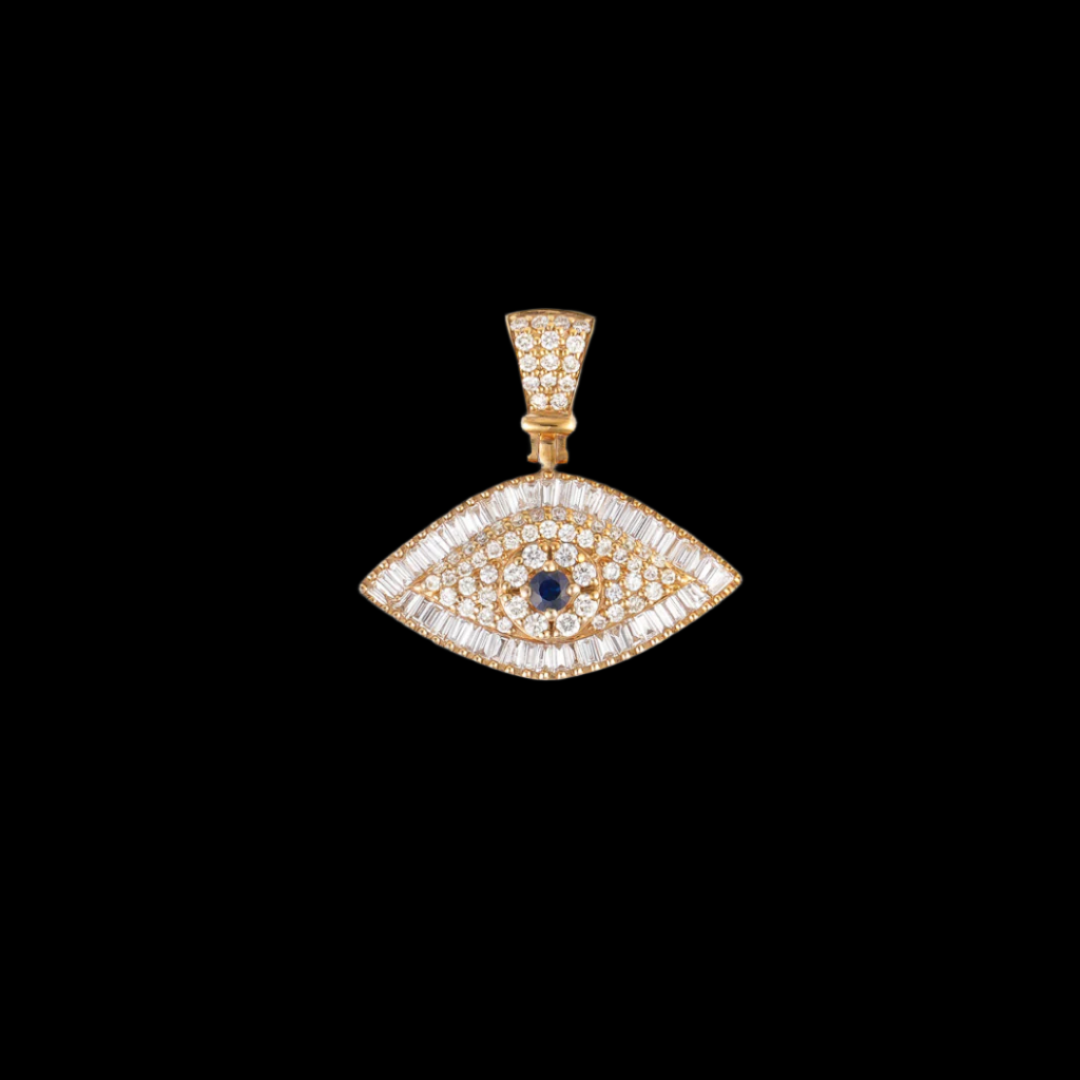 DIAMOND EVIL EYE PENDANT