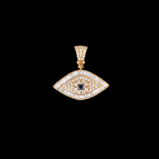 DIAMOND EVIL EYE PENDANT