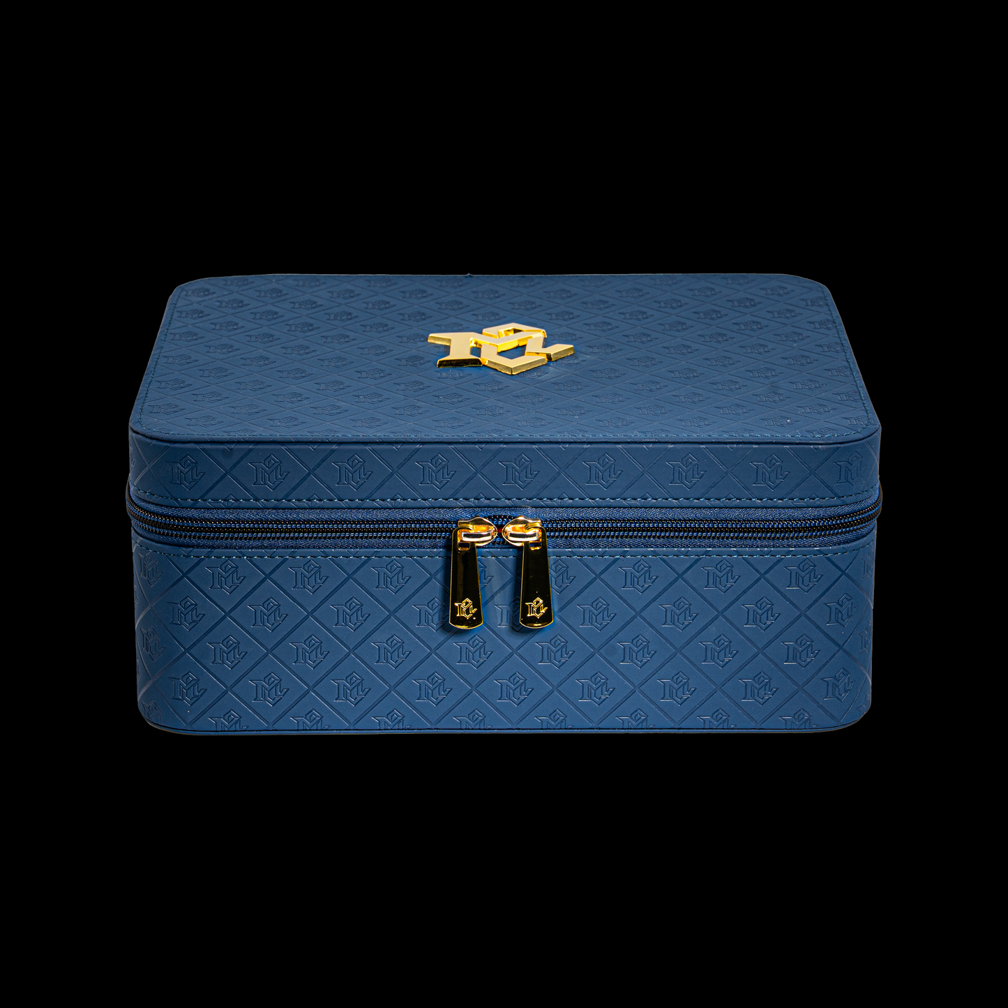 Miami Cuban Link Voyage Travel Jewelry Case - Blue