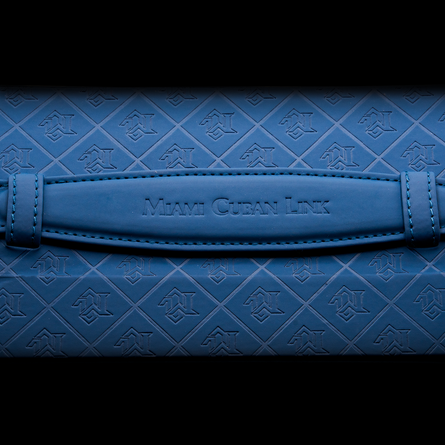 Miami Cuban Link Voyage Travel Jewelry Case - Blue