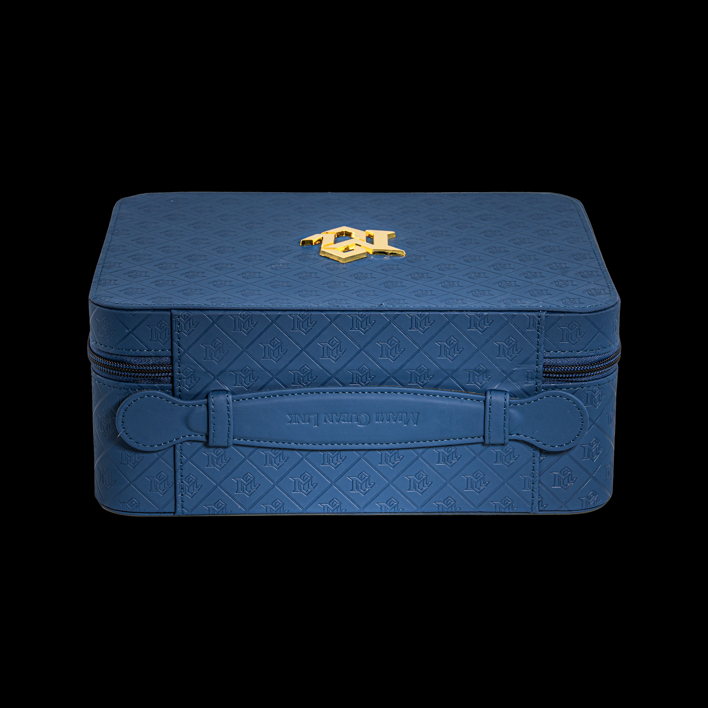 Miami Cuban Link Voyage Travel Jewelry Case - Blue