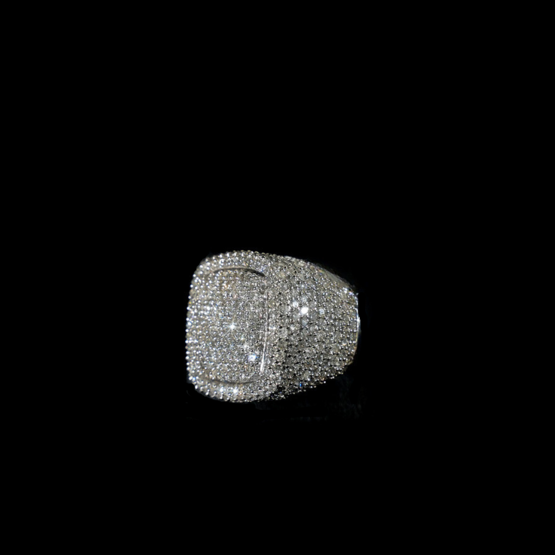 10KT WHITE GOLD CHAMPION RING WITH DIAMOND