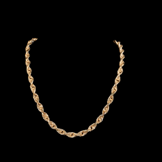 14k Yellow Gold 8mm Rope Chain