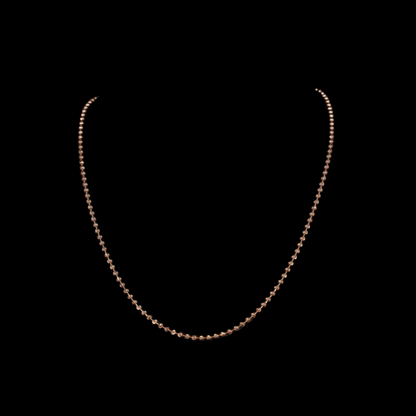 14k Rose Gold Mooncut Chain