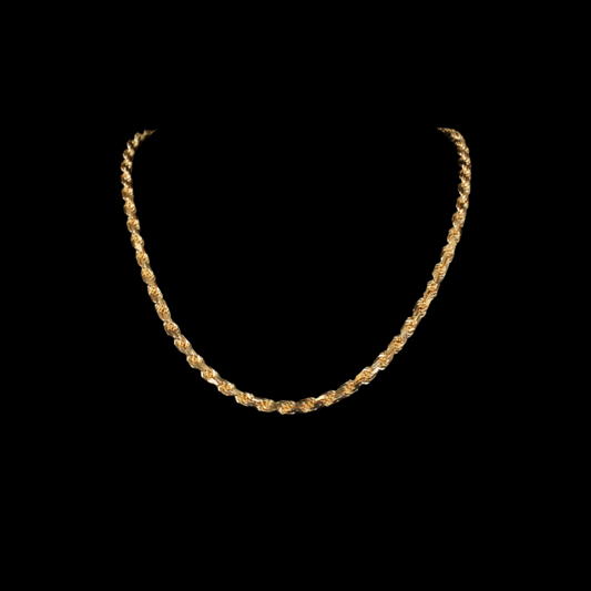 14k Yellow Gold 5.5mm Rope Chain