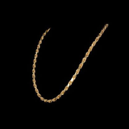 14k Yellow Gold 6mm Rope Chain