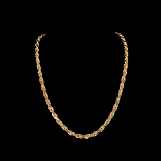14k Yellow Gold 6mm Rope Chain