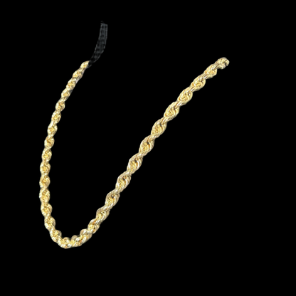 14k Yellow Gold 8mm Rope Chain