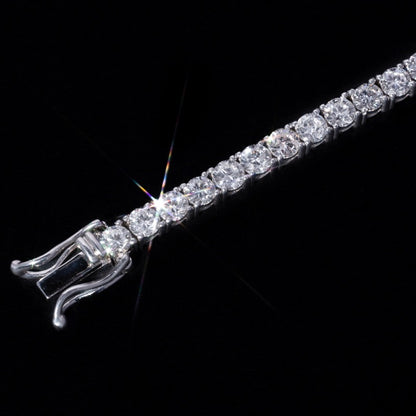 14k White Diamond Tennis Bracelet