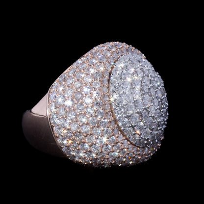10k Rose/White Gold Jumbo Diamond Ring