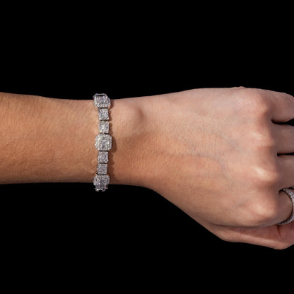 10k Baguette Diamond Tennis Bracelet