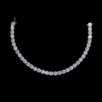 14k Rose Diamond Tennis Bracelet