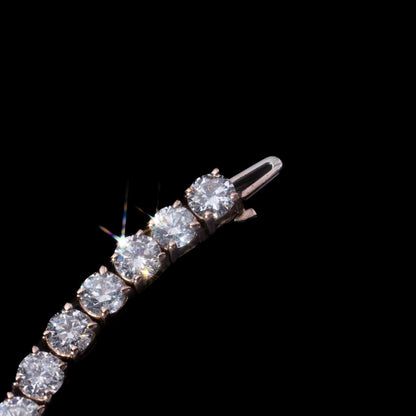 14k Rose Diamond Tennis Bracelet