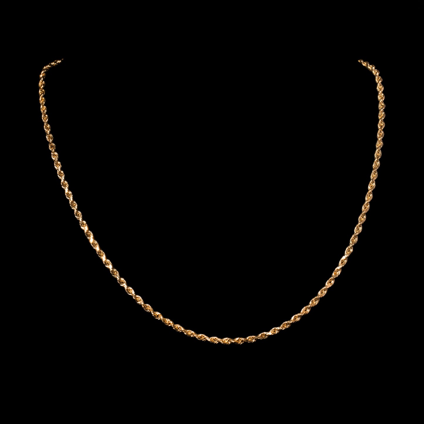 10k Yellow Gold 3mm Rope Chain