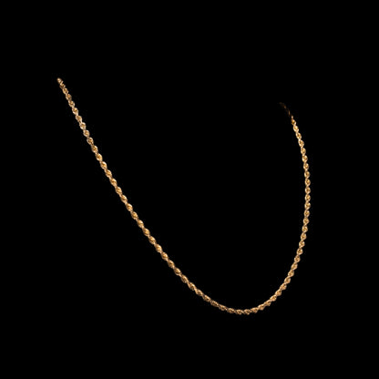 10k Yellow Gold 3mm Rope Chain