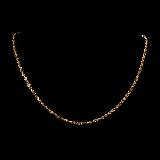 10k Yellow Gold 3.2mm Rope Chain