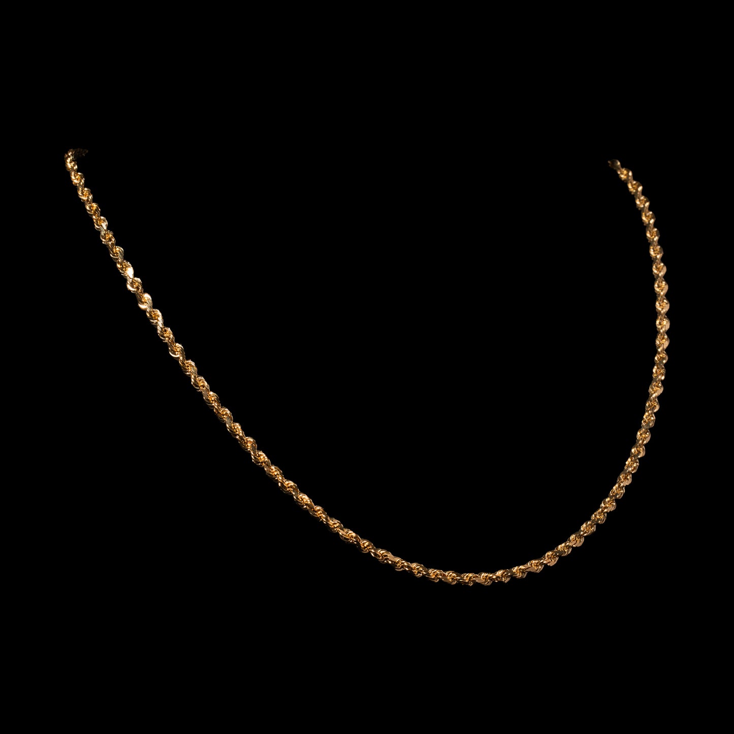 10k Yellow Gold 3.2mm Rope Chain