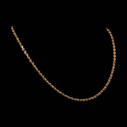 10k Yellow Gold 3.2mm Rope Chain