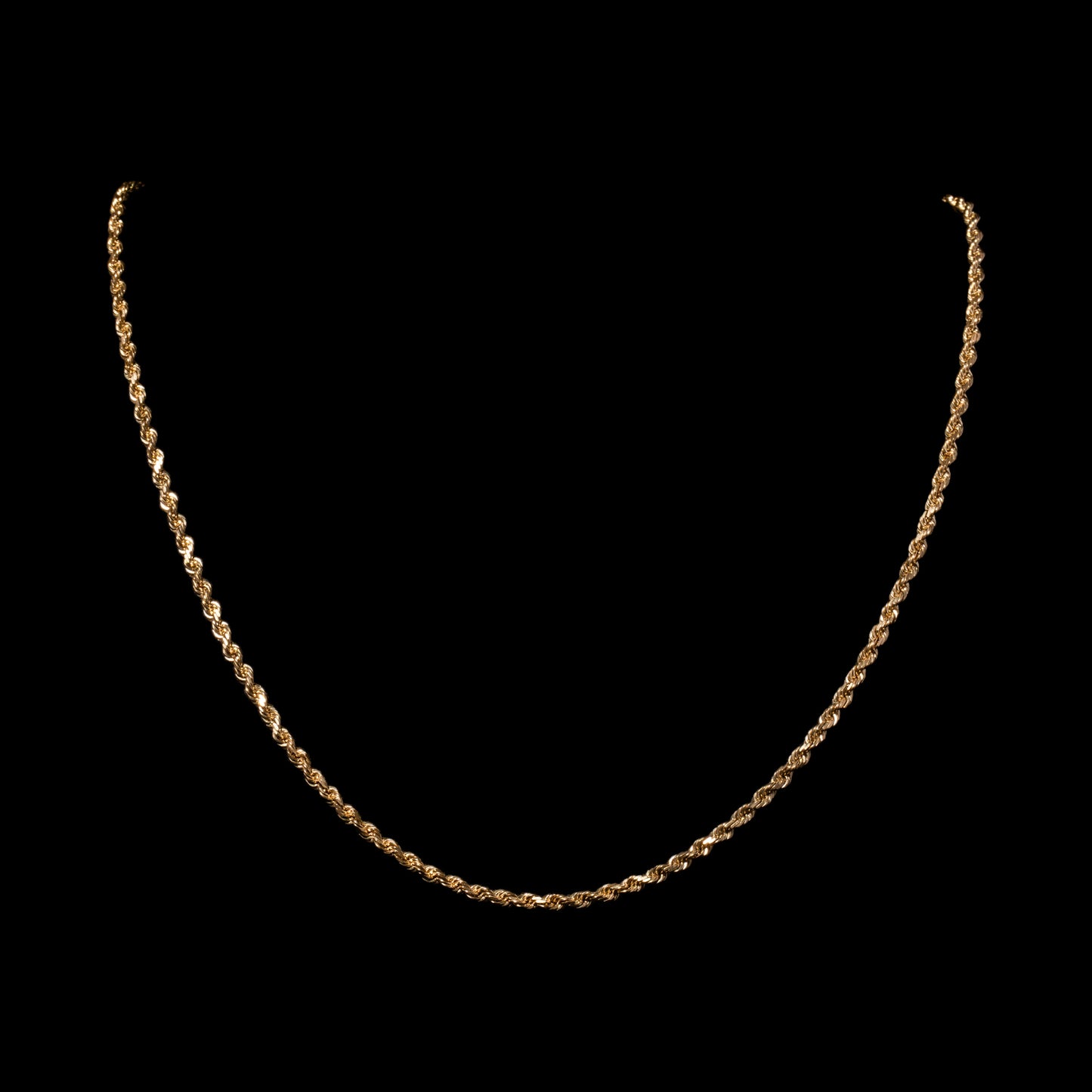 10k Yellow Gold 3mm Rope Chain