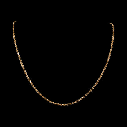 10k Yellow Gold 3mm Rope Chain