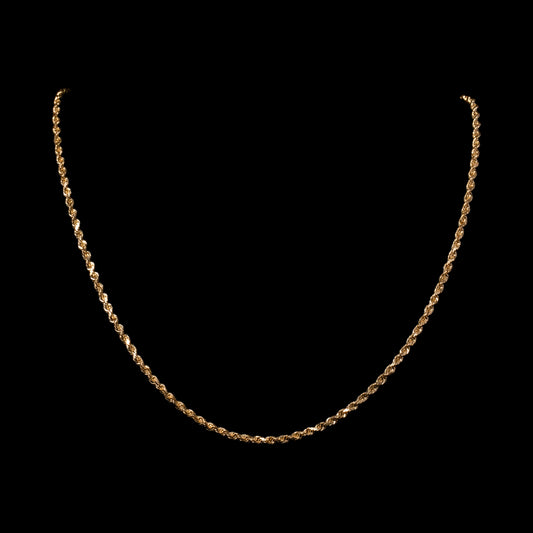 10k Yellow Gold 3mm Rope Chain