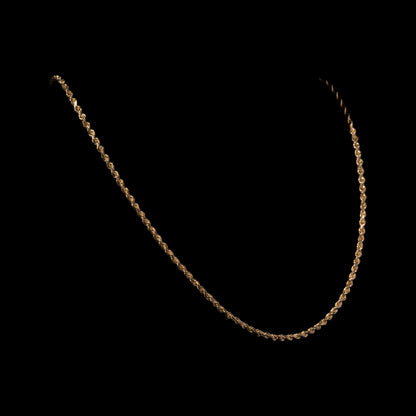 10k Yellow Gold 3mm Rope Chain