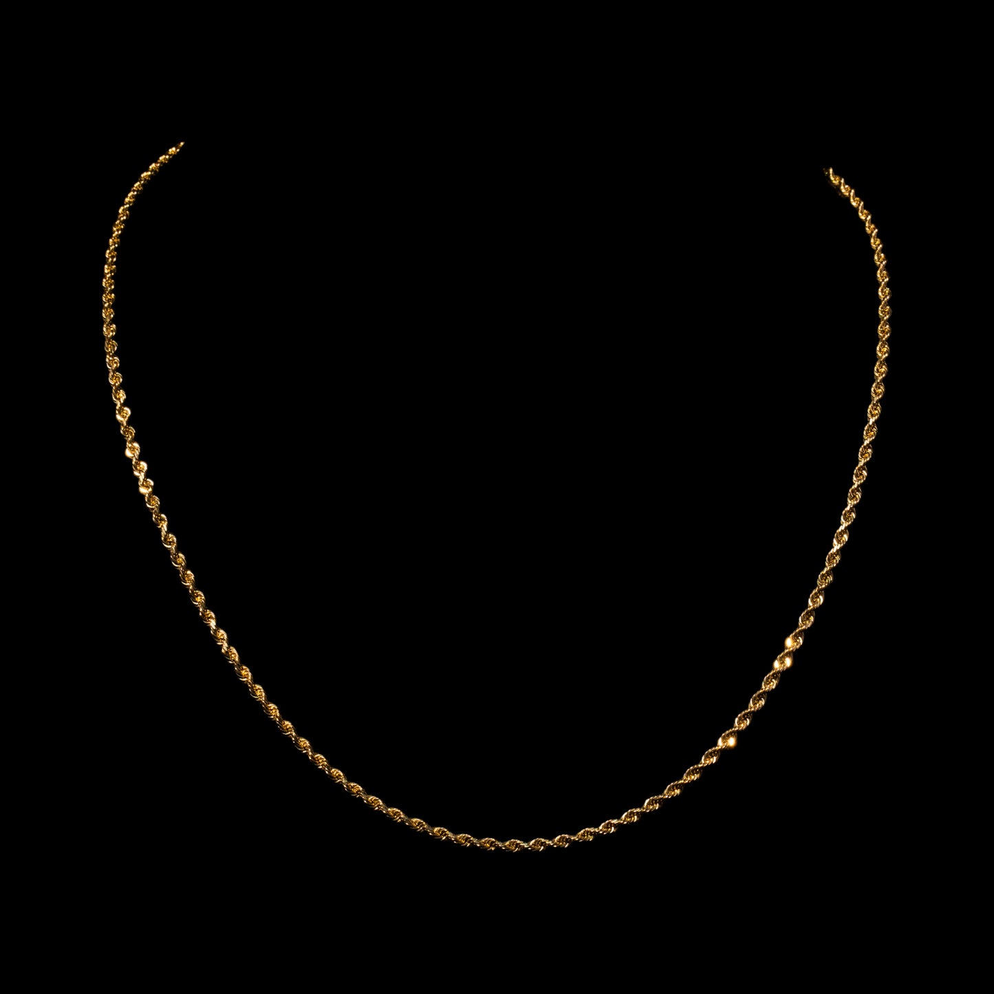 10k Yellow Gold 2.15mm Rope Chain