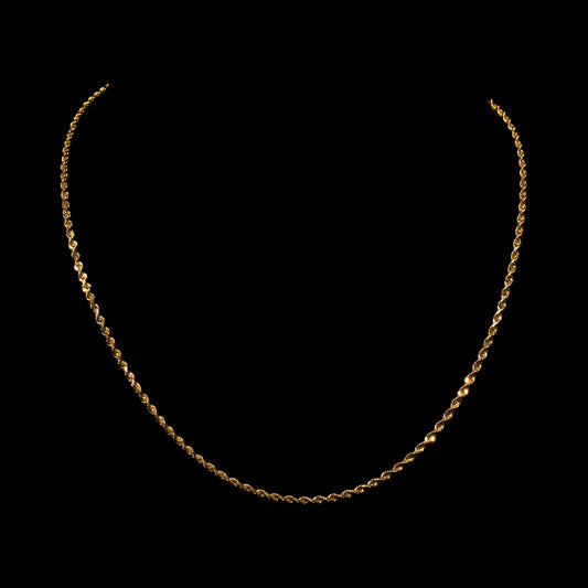 10k Yellow Gold 2.15mm Rope Chain