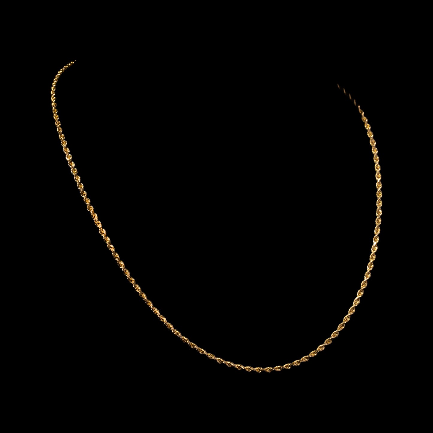 10k Yellow Gold 2.15mm Rope Chain