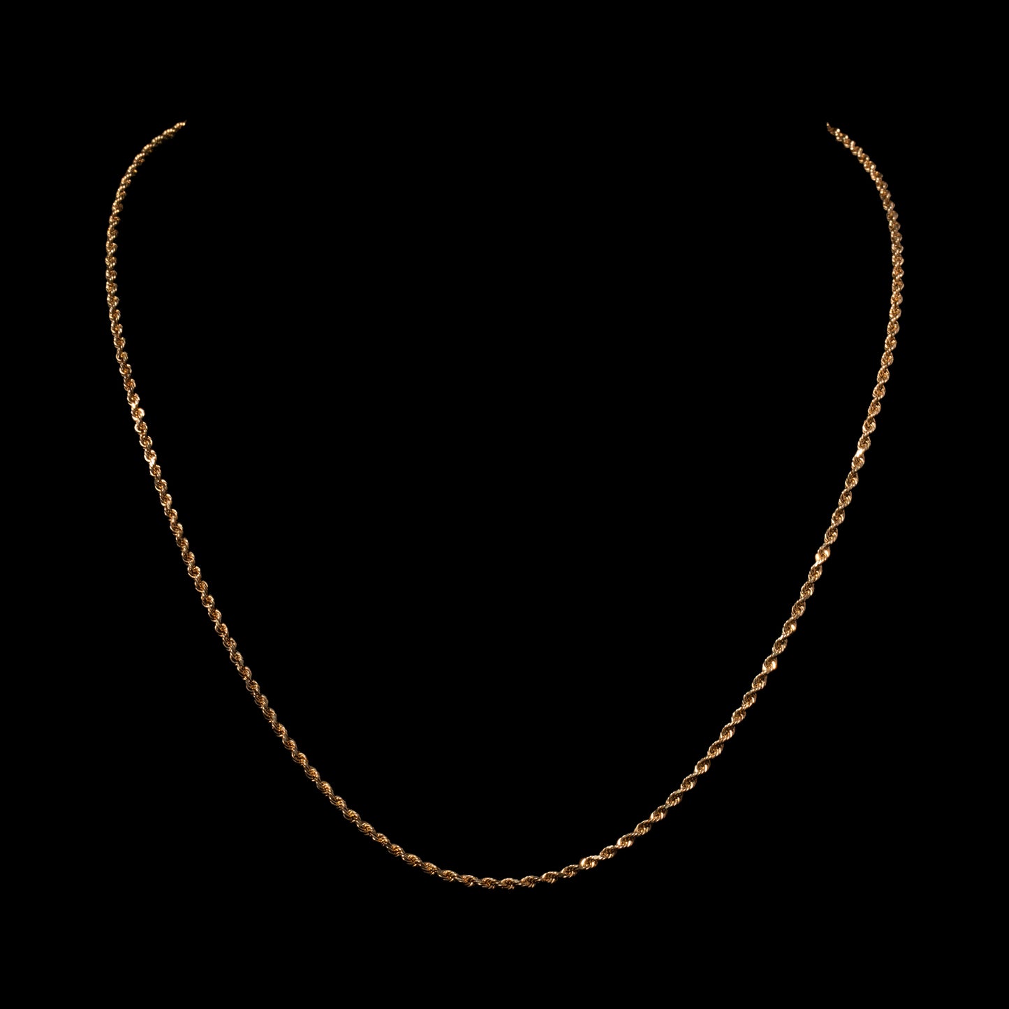 10k Yellow Gold 1.95mm Rope Chain