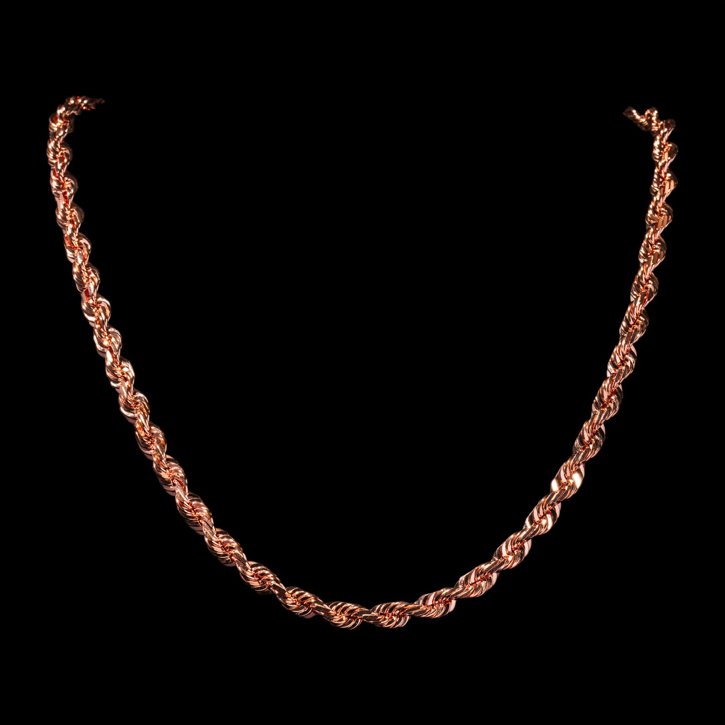14k Rose Gold 7mm Rope Chain