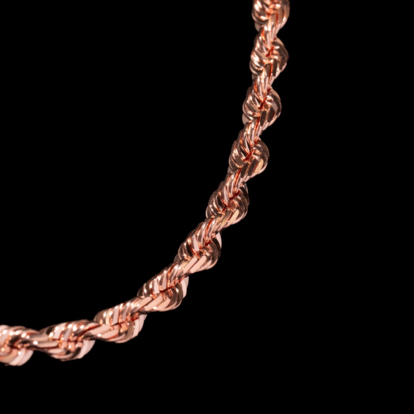 14k Rose Gold 7mm Rope Chain