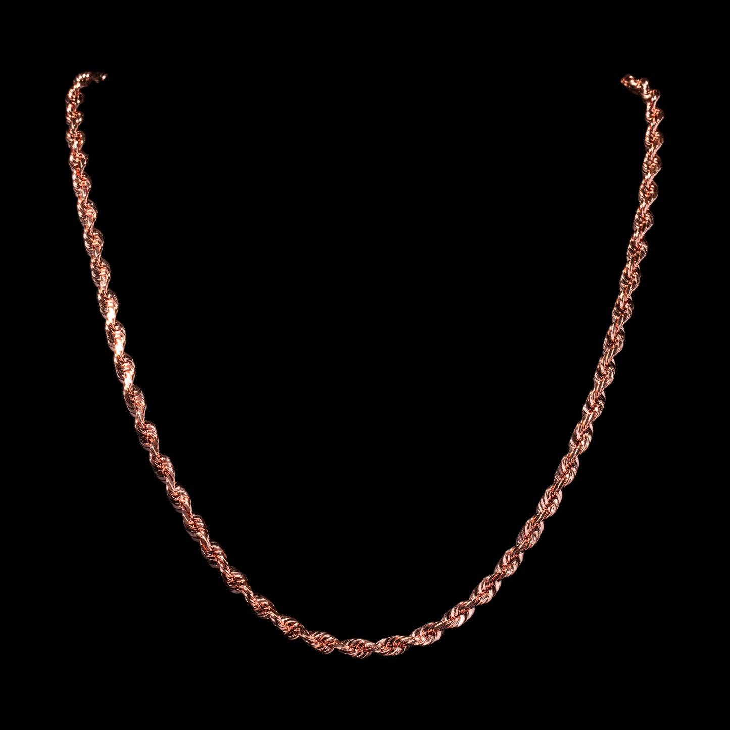 14k Rose Gold 6mm Rope Chain