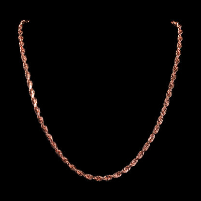 14k Rose Gold 6mm Rope Chain