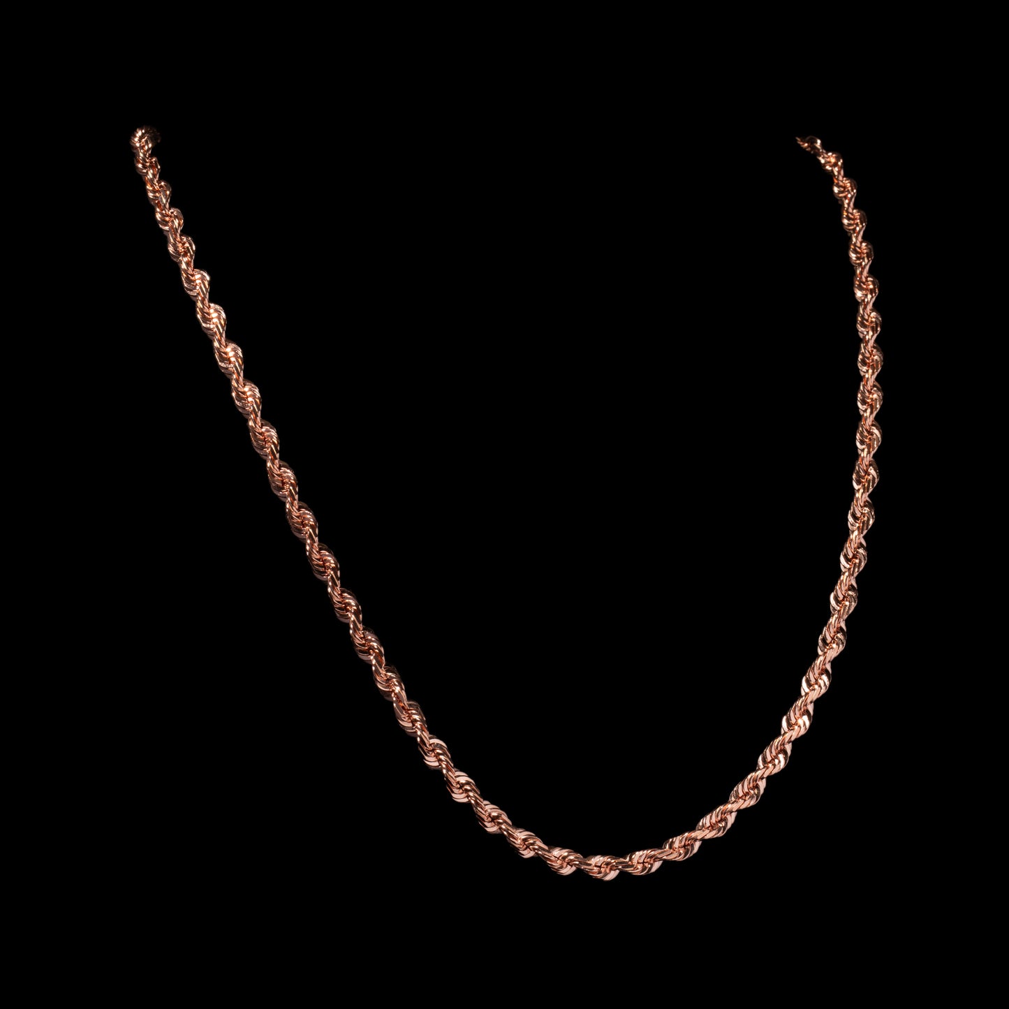 14k Rose Gold 6mm Rope Chain