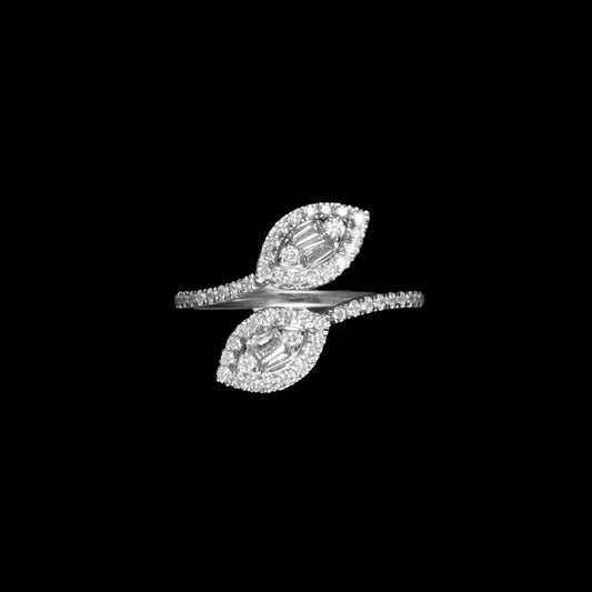 The Celeste Leaf Ring
